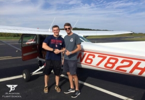 Ryan Wiegel flew his first solo flight on 9/21/2017