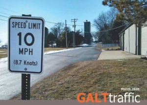 Galt Speed Limit Sign X