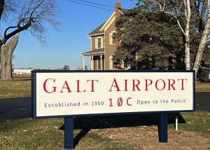 Galt Airport Sign